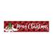 Deagia Party Supplies Clearance Merry Christmas Banner Decorations Plaid Banner for Indoor Outdoor Front Door Wall Christmas Decoration Party Decorations