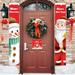GNFQXSS Merry Christmas Door Banners Porch Signs Hanging Banners Christmas Flags Home Walls Indoor Outdoor Christmas Party Decorations Multicolor