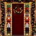 Nutcrackers Christmas Decorations Christmas Soldiers Light Banner Door String Porch Banner Outdoor Nutcracker Decorations Christmas Xmas Winter Holiday Board Wall Hanging