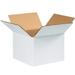664W Corrugated Cardboard Box 6 L X 6 W X 4 H White For Shipping Packing And Moving (Pack Of 25)