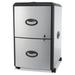 MOWENTA 2-Drawer Mobile File Cabinet with Lock 19 x 15 x 23 Inches Metal Accent Panels (STX61351U01C) Silver/Black