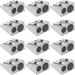 Metal Pencil Sharpeners Metal Pencil Sharpener with 2 Holes 12pcs Manual Double Hole Pencil Sharpener for Colored Graphite Pencils Crayon Sharpener Home School Office
