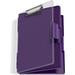 8.5 x 11 Clipboard with Storage Folder Nursing Clipboards Side Opening Heavy Duty Clipboard with Dual Compartment Storage Box Smooth Writing for Work Office & School Supplies(Purple)