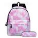 Apmemiss Birthday Gifts Clearance Tie-Dyed School Bag Preschool Backpack High-Capacity Travelling Bag with Pencil Bag for Boys and Girls Lightweight Sale Items Clearance Today