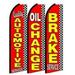 Quality Automotive Service Oil Change Brake Service King Swooper Feather Flag Sign- Pack of 3 (Hardware Not Included)