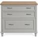 Riverside Furniture Osborne Wood Lateral File Cabinet in Timeless Oak and Gray