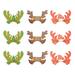 9 Pcs Caps Elf Hat Funny Christmas Headwear Antlers Hair Hoop Paper