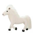 Horse Plush Toy Simulated Horse Doll Plush Toy White Horse Brown Horse Sofa Furniture Decoration Soft Stuffed Horse Plush Toy (White)