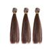 3 PCS Doll Wig Kids Toy DIY Child Straight Hair Accessories High Temperature Wire