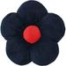 Butterfly Craze Daisy Lounge Flower Pillow - Cozy & Stylish Floor Plush Microfiber Large 35 Navy