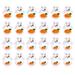 36 Pcs Cute Rabbit Tumbler Small Wobble Bunny Easter Toys Gift Bag for Goodie Bags Decors Lovely Funny Game Child