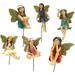 Miniature Fairies Figurines Accessories Miniature Dollhouse Fairy Garden Set of 6 Fairy Figurines Fairies Flower Pot Resin Fairy Garden Figurines Angel Accessories Ornaments