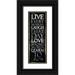 Villa Mlli 7x14 Black Ornate Wood Framed with Double Matting Museum Art Print Titled - Live Laugh Love Learn