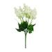 Pedty Artificial Flowers Bouquets Wisteria Hyacinth Fake Bulk for Vase Home Decor Indoors Outdoors Garden Hotel Party Wedding Mock White Towel White