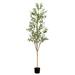 Nearly Natural 6ft. Artificial Olive Tree with Natural Trunk