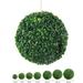 Artificial Topiary Ball 5 Inch Greenary Faux Boxwood Balls Topiary Artificial Plants Outdoor Decorations for Front Door Porch Backyard Balcony Garden Wedding and Home Decor