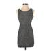 Aqua Casual Dress - Sheath: Gray Marled Dresses - Women's Size X-Small