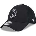 Men's New Era Boston Red Sox Evergreen Black & White Neo 39THIRTY Flex Hat