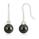 Fish Hook Tahitian Pearl Drop Earrings