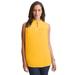 Plus Size Women's Sleeveless Button-Front Blouse by Jessica London in Sunset Yellow (Size 12 W)