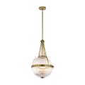 Aster 3 Light Globe Ceiling Pendant Brass E14