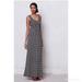 Anthropologie Dresses | Anthropology Puella Scribble Stripes Maxi Dress | Color: Black/Tan | Size: S