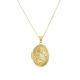 9ct Yellow Gold Oval Scroll Locket Necklace