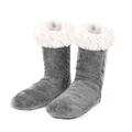 Teddy Fleece Womens Bed Socks Fluffy 2 Pairs Sherpa Non Slip Sole