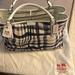 Coach Bags | Coach Purse Navy Blue And White Plaid Pattern. | Color: Blue/White | Size: Os