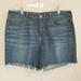 American Eagle Outfitters Shorts | American Eagle Outfitter Women's Tom Girl Midi Shorts Plus Sz 16 | Color: Blue | Size: 16