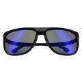 Rectangle Black Blue Blue Sky Mirror Sunglasses