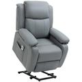 Electric Power Lift Recliner Chair with Massage Vibration Side Pocket