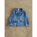 Levi's Jackets & Coats | Levi’s Jeans For Girls Denim Jacket Flower Embroidered Size 6x Used | Color: Blue | Size: 6xg