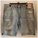 Levi's Shorts | Levi’s 511 Men’s Slim Fit Blue Distressed Denim Jean Shorts - Size 38 | Color: Blue | Size: 38