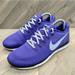 Nike Shoes | Nike Id Free Rn Running Sneakers Womens Size 9.5 Purple Grey Athletic Shoes | Color: Purple/Silver | Size: 9.5