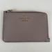 Kate Spade Bags | Kate Spade Grey Beige L-Zip Cardholder 4 Card Slots With Key Chain | Color: Gray/Tan | Size: Os