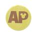 Disney Other | Disneyland California Adventure Yellow Brown Ap Annual Passholder Pinback Button | Color: Brown/Yellow | Size: Os