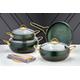 Rozi Alya Collection 7-Piece Non-Stick Granite Cookware Set (Green)