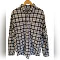 Carhartt Shirts | Carhartt Men's Long Sleeve Plaid Shirt Gray Flannel Tall Size Large | Color: Gray | Size: Lt