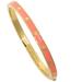 Kate Spade Jewelry | Kate Spade Jewelry Kate Spade Coral Enamel Hinged Bangle | Color: Gold/Pink | Size: Os