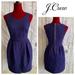 J. Crew Dresses | Blue-Violet Textured Basketweave Dress With Pockets { J. Crew } | Color: Blue/Purple | Size: 2