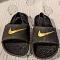 Nike Shoes | Kids Kawa Slide Sandal Toddler | Color: Black/Gold | Size: 6bb