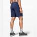 Lululemon Athletica Shorts | Lululemon Pace Breaker Short 9″ Lined Shorts Gravel Dust True Navy Multi Xl | Color: Black/Blue | Size: Xl