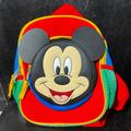 Disney Accessories | Disney Mickey Mouse Ears Face Mini Backpack Bookbag Adjustable Straps | Color: Blue/Red | Size: Osbb