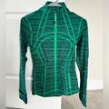 Lululemon Athletica Jackets & Coats | Lululemon Define Jacket Cyber Jungle Hero Blue / Jungle | Color: Green | Size: 4