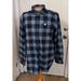 Carhartt Shirts | Carhartt Men's Shirt Jacket Xl Tall 18.5/38 Blue Plaid Flannel 100% Cotton Euc | Color: Blue | Size: Xlt