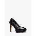 Michael Kors Shoes | Michael Michael Kors Chantal Crinkled Patent Leather Platform Pump 6.5 Black New | Color: Black | Size: 6.5