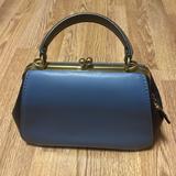 Coach Bags | Coach Blue Leather Handbag With Hash Tag | Color: Blue | Size: Os