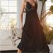 Free People Dresses | Free People | Fp One Adella Black Maxi Slip Dress Lace New Women’s Size Large | Color: Black | Size: L