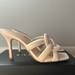 Coach Shoes | Coach Kellie Leather Sandal 8.5 Chalk Like New | Color: Cream/White | Size: 8.5